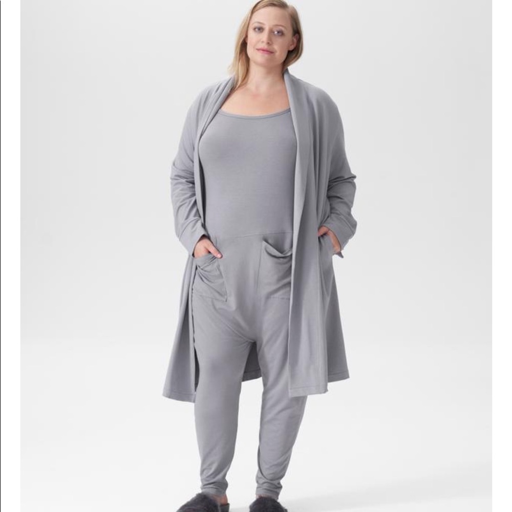 JACKSON SLEEVELESS JUMPSUIT - LAVENDER GREY SIZE L